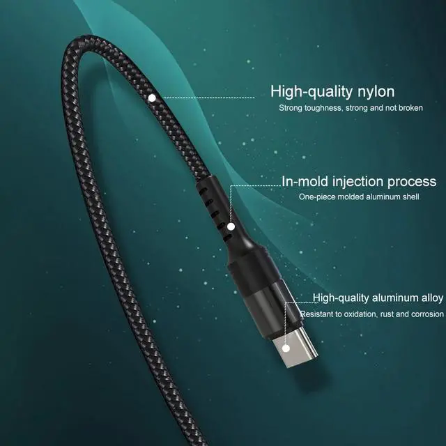 Alt view image 5 of 5 - 5A Type C Fast Charging Cable USB-C  Transmission Line Smart Phones Super Quick Charger Cable for