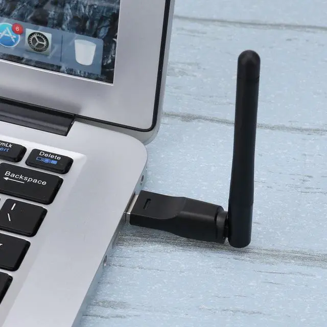 Alt view image 2 of 5 - 150Mbps Mini USB Wifi Adapter 2dB Antenna PC USB Wi-Fi Receiver Wireless Network Card USB Wi-fi Receiver Ethernet Network Card