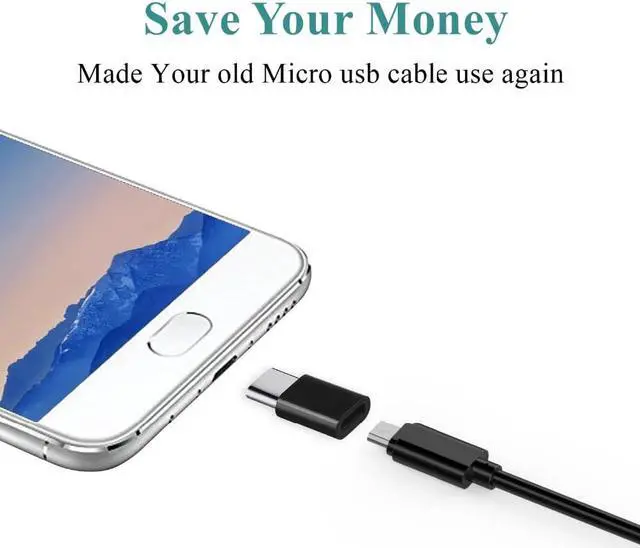 Alt view image 2 of 6 - 20PCS USB C Adapter Micro USB Female To Type-C Male Type C Cable Adapter Adaptador Usb Tipo C For S9 S8 S10