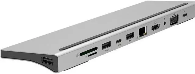 Alt view image 2 of 5 - 11 in1 HUB Adapter USB C HUB Type-c 3.0 USB-C To HDMI 4K /TF Card Reader PD Charging Ethernet Adapter for MacBook Pro HUB