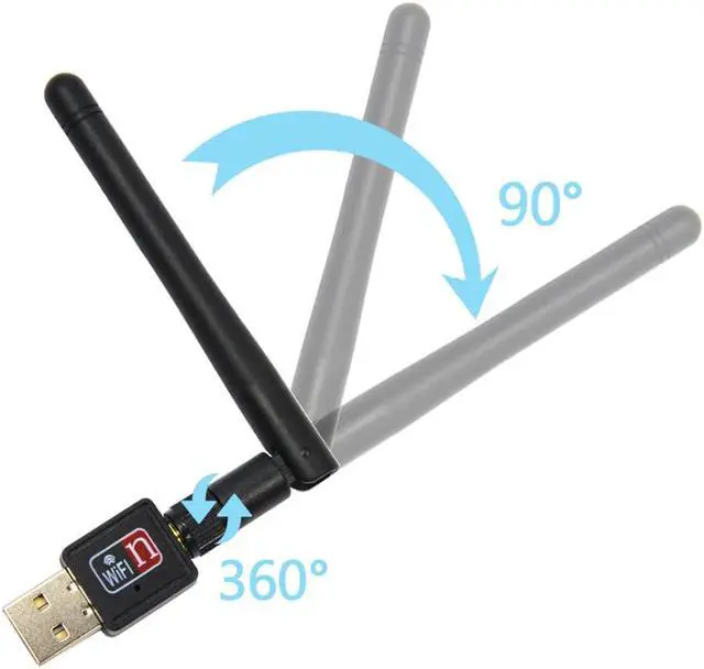 Alt view image 4 of 5 - 150mbps USB Wifi Adapter Mini Wireless Lan Card 802.11b/g/n MT7601 Wlan PC Wi Fi Wi-Fi Dongle Wifi Receiver Antenna