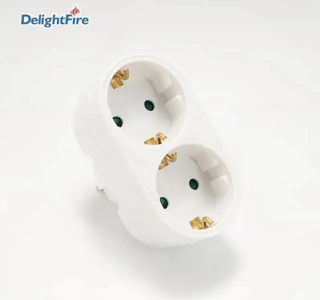 Main image of Plug 2 Outlet German Plug Extended Socket Expansion Plug 16A Power Adapter  Socket Standard 250V Wireless Extend Socket CE