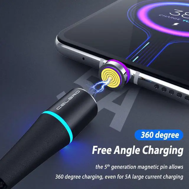 Alt view image 3 of 5 - Micro Usb Type C Magnetic Charger Cable Fast Charging for Redmi 8 P40 5G MatePad Pro Realme 5 X2 Pro XT VOOC Flash Charge