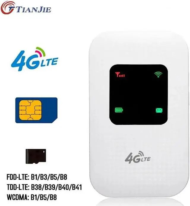 Main image of Portable Hotspot 4G Lte Wireless Mobile Router Wifi Modem 150Mbps 2.4G Wifi Box  Terminal Box Wifi Wireless Router