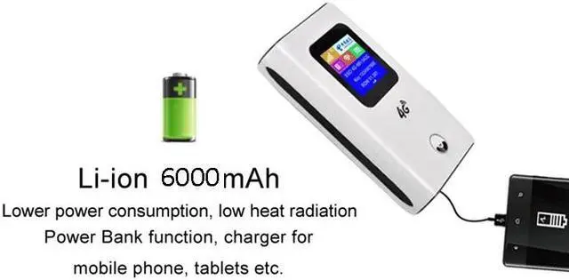 Alt view image 2 of 5 - 4G Wifi Router Unlock 3G/4G LTE Travel Router car wifi  Power Bank Mifi FDD-LTE Unlock Dongle FDD-LTE  wi fi