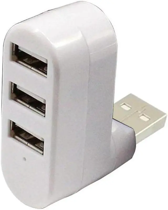 Alt view image 3 of 5 - 3 Port Multi 2.0 USB Hub Mini USB Hub High Speed Rotate Splitter For Laptop PC LX9B
