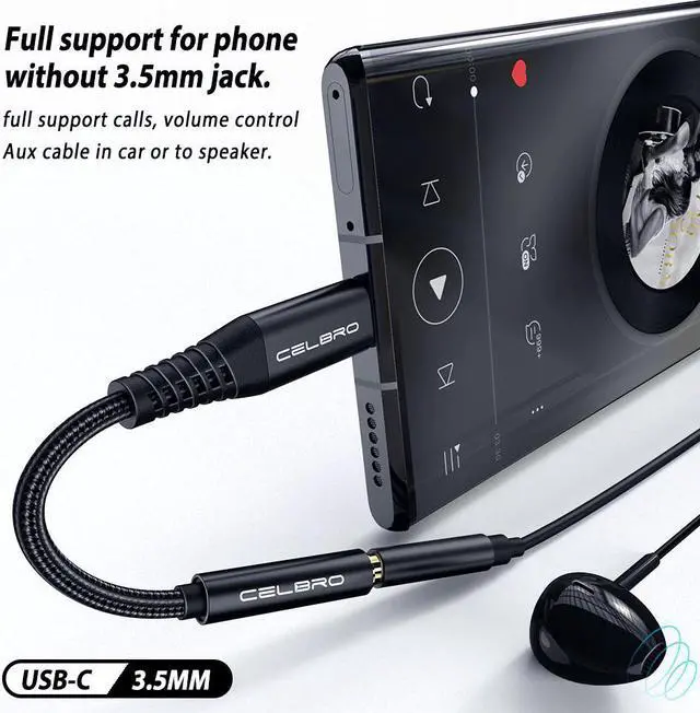 Alt view image 4 of 5 - Usb C To 3.5mm AUX 3.5 Headphone Jack Adapter 3.5 MM Audio Cable Tipo C Usbc Adaptor For  Note 10 S20 Google Pixel 3a