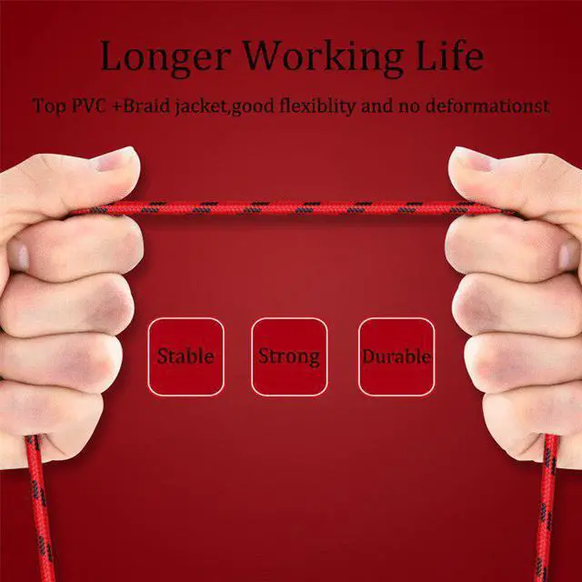 Alt view image 3 of 5 - C USB Cable USB C Charging Wire Tape C Cable Fast Charger Cord QC 3.0 Charge Kable for  S10+    LG