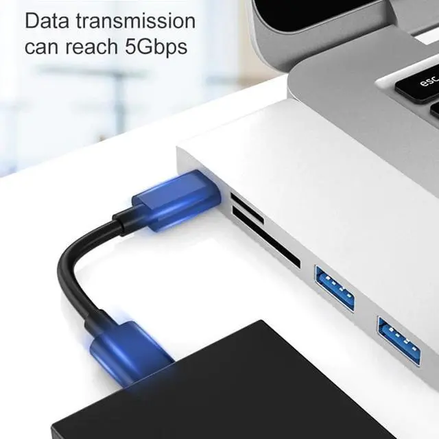 Alt view image 2 of 5 - USB 3.0 USB Type C With TF SD Reader Slot For MacBook Air 2020 Mac Book Pro IPAD Pro 2018 USB C Dock
