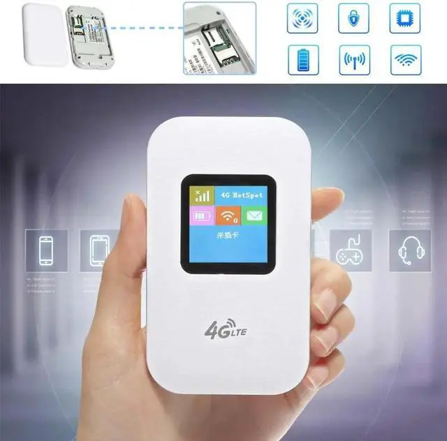 Alt view image 2 of 5 - 4G LTE Wifi Router 150Mbps Mini Mobile Hotspot Portable Car Mifi Modem Ulocked Wireless Dongle 3G 4G Wi-Fi Router