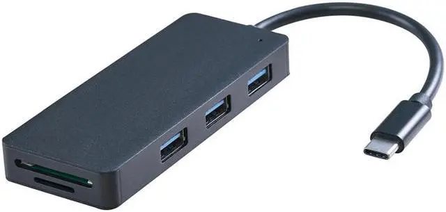 Alt view image 2 of 5 - 5in1 Aluminum Alloy Type C Hub USB 3.0 3 Ports and SD/TF Card Reader Adapter Hub For MacBook For Galaxy Book A30