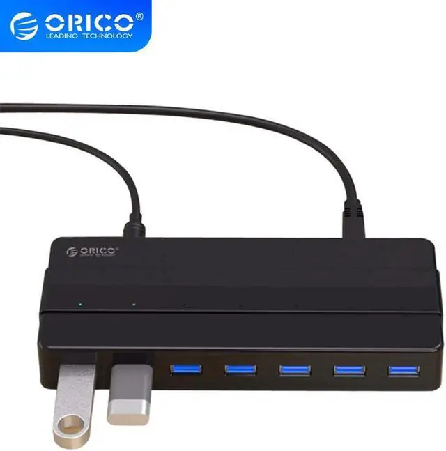 Main image of H7928-U3 7 Port USB3.0 Desktop HUB with 12V Power Adapter USB 3.0 12V2.5A Power Adapter USB3.0 HUB for Laptop PC Computer