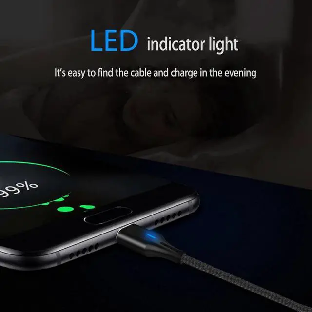 Alt view image 5 of 5 - Usb Charging Cable Type C Micro Usb C Cable 2 M Meter Fast Quick Charge 3.0 Kabel for  Mi 8 9 A2 Redmi Note 7 Pro