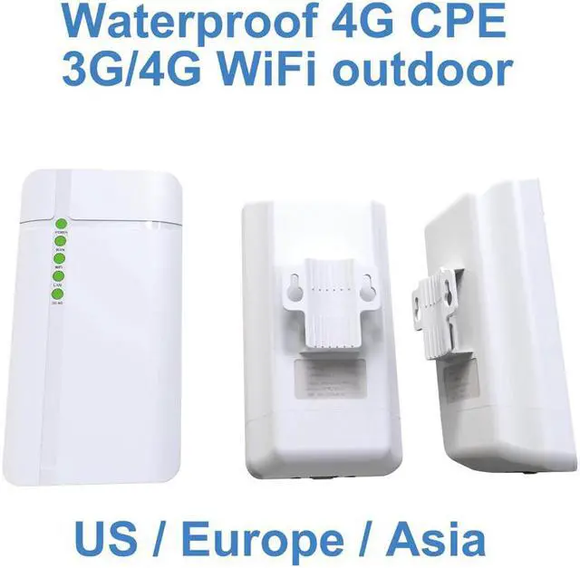 Alt view image 3 of 5 - Waterproof Outdoor 4G CPE Router CAT4 LTE WiFi Router 3G/4G SIM Card for IP Camera Outside WiFi Coverage