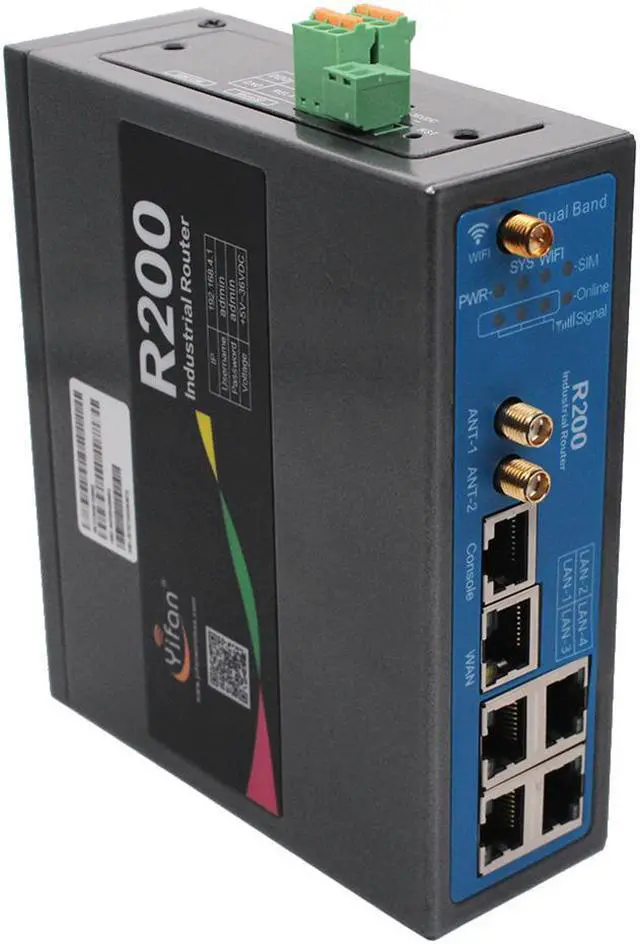 Main image of load Balancing 2.4GHz 5Ghz dual-band WIFI Gigabit Ethernet 4G Router R200 industrial Dual sim dual module LTE router