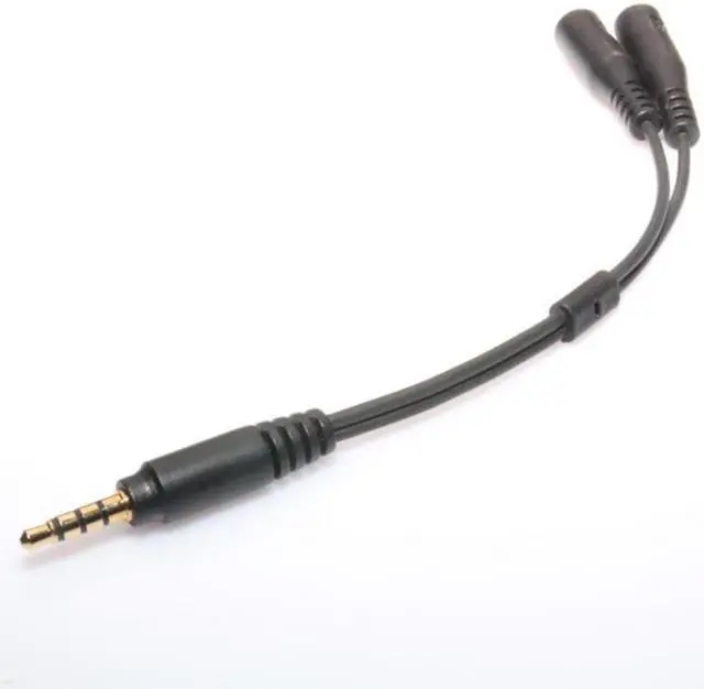 Alt view image 3 of 5 - 3.5 Mm Earphone Adapter 1 Male For 2 Female Y Dual Audio Splitter Cable Adapter Convenient Audio Line Headphone Audio Cable