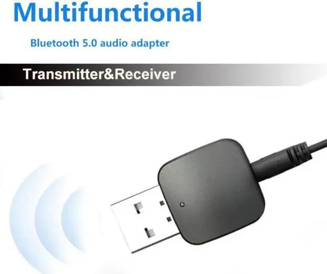 Main image of Bluetooth 5.0 AUX Adapter Receiver Wireless Bluethooth 4.0 Music Mini 2 In 1 Stereo Transmitter For PC Computer 3.5MM