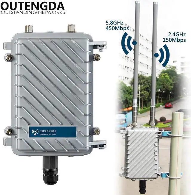 Main image of 600Mbps 802.11AC 5G High Power Outdoor CPE AP Router WiFi Signal Hotspot Amplifier Repeater Long Range Wireless PoE Access Point