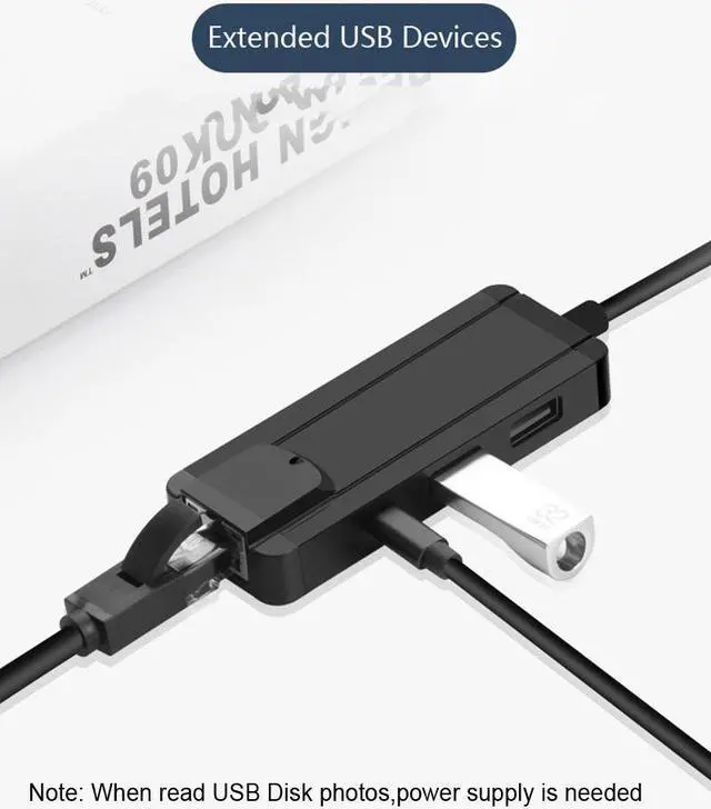 Alt view image 4 of 5 - 13 Charging OTG USB U Flash Disk File Reader Mouse Connect RJ45 Network Cable Ethernet Adapter For iPhone 11 Pro MAX 6 7 8 X