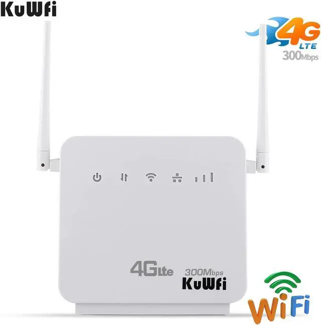 Alt view image 2 of 5 - 300Mbps Wireless CPE 4G LTE Wifi Router FDD/TDD LTE WCDMA Unlock Routers Up to 32users With Dual Antennas SIM Card Slot WAN/LAN