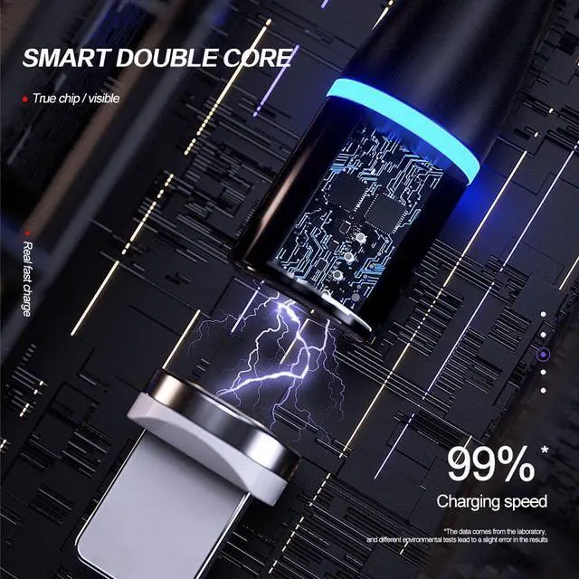 Alt view image 3 of 5 - Magnetic Micro USB Type C Cable Quick charge For iPhone  Mole Phone Fast Charging USB Cable Magnetic Charger Wire