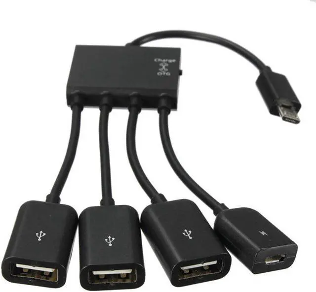 Main image of Adapter Cable 4 In 1 Micro USB Power Charging Host OTG Professional Factory Price Drop Shipping