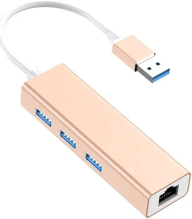 Alt view image 3 of 5 - 4 in 1 Multi USB Hub 3 0 For Laptop PC Computer Accessories Adaptador USB Port Splitter To RJ45 USB 3.0 Hub Adapter Charger