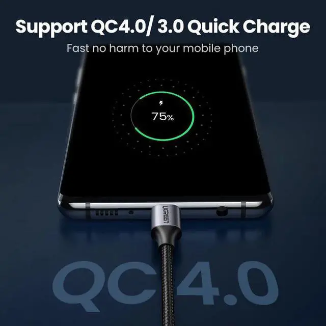 Alt view image 3 of 5 - USB C to USB Type C for  S20 PD 60W Cable for MacBook Pro iPad Pro2020 Quick Charge 4.0 USB-C Fast USB Charge Cord