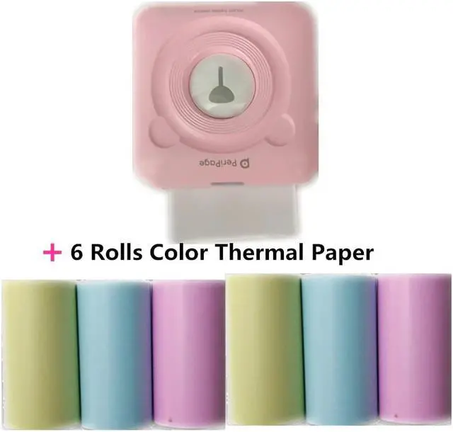 Alt view image 5 of 5 - A6 Mini Peripage Pocket Thermal Photo Printer Mobile Bluetooth Portable Label Ticket Receipt POS Printer Adhesive Paper Wireless
