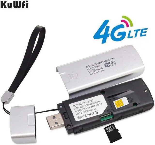 Alt view image 4 of 5 - 4G Modem USB Wifi Dongle 4G LTE Wifi Router Mini USB LTE Wireless Router Pocket Mobile Wifi Hotspot With Sim Card slot