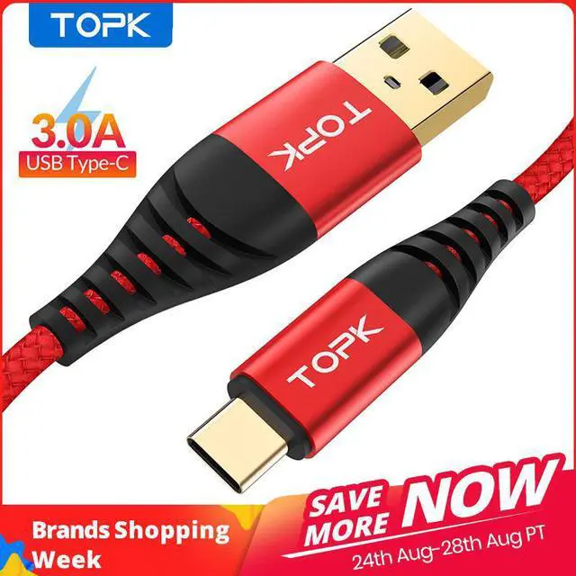 Main image of AN42 3A Quick Charge 3.0 USB Type C Cable for Xiaom Redmi Note 7 Fast Charging Type-C Cable for  S9 S10 Plus USB C