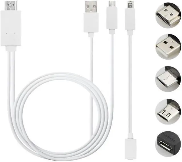 Alt view image 3 of 5 - S5 To HDMI Android Micro 5PIN + 11PIN To HDMI Mhl Video Adapter 1080P MHL MicroUSB Hdmi Adapter Cable