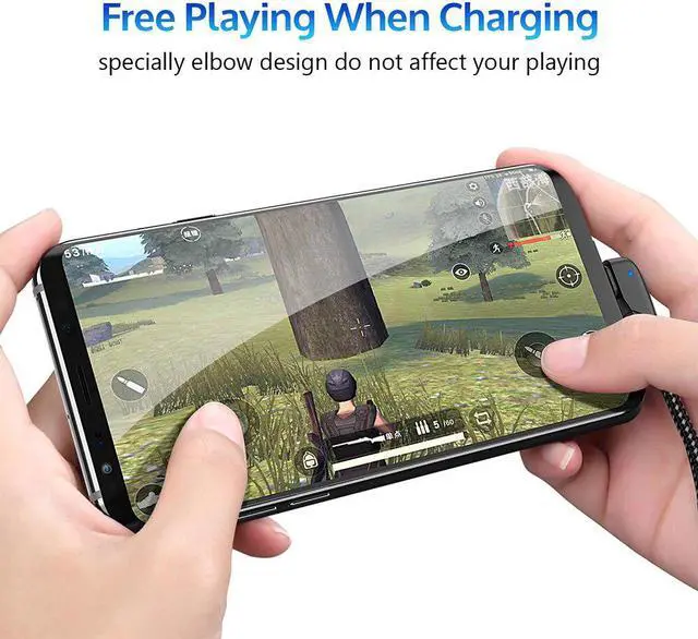 Alt view image 2 of 5 - 90 degree USB Type C Cable 2A USB-C Cable Type-C Fast Charging Cord for Nintendo Switch  S8 S9 for  P20 Pro