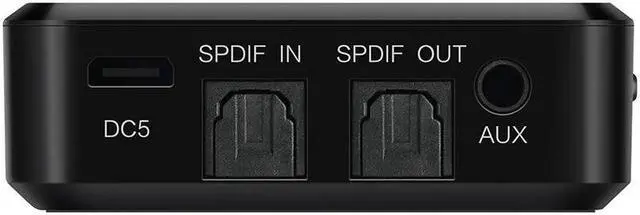 Alt view image 4 of 5 - 5.0 Adapter Wireless Receiver and Transmitter For TV PC Speaker HIFI Audio 3.5mm SPDIF Optical Fiber