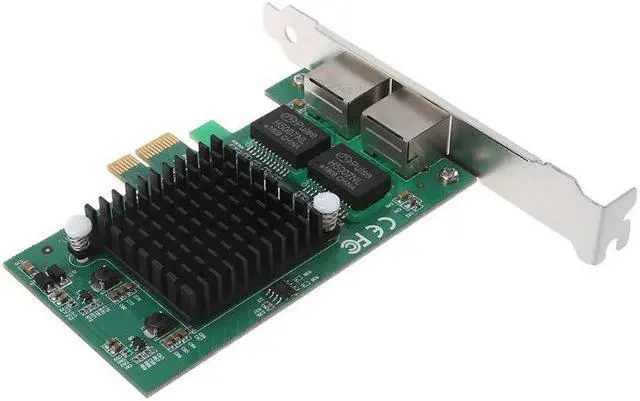 Alt view image 3 of 5 - Dual Port 10/100/1000Mbps Gigabit Ethernet Card Server Adapter NIC EXPI9402PT Controller  82571