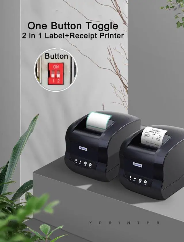 Alt view image 5 of 5 - Bluetooth Thermal Label Printer Barcode printer 80mm Thermal Receipt printer Support Thermal adhesive sticker Paper