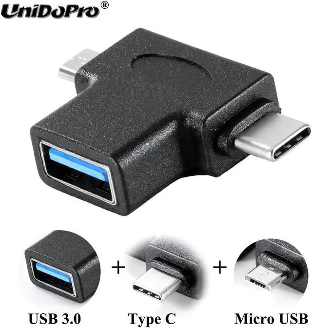 Main image of 3.0 OTG Cable Adapter Micro  / Type C Converter for  Reno2 F Z , Reno 5G , Find X , R17 / R17 Pro , Vivo NEX / NEX S