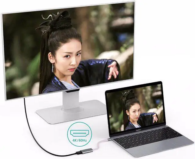 Alt view image 3 of 5 - C HDMI Adapter Phone to TV Cable HDTV Video Converter for  Galaxy S20 Ultra S10 S9 S8 Note10 9 For  LG PC