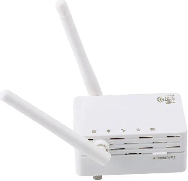 Alt view image 5 of 5 - Mini N300 300Mbps WiFi Repeater Router Access Point WiFi Range Extender with 2 External Antennas Support WPS Protection