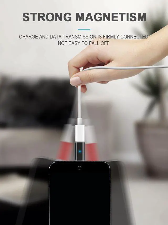 Alt view image 5 of 5 - Micro Usb Adapter Magnetic Charger Type C Convertor for  iPhone   Phone Charger Cable Connector