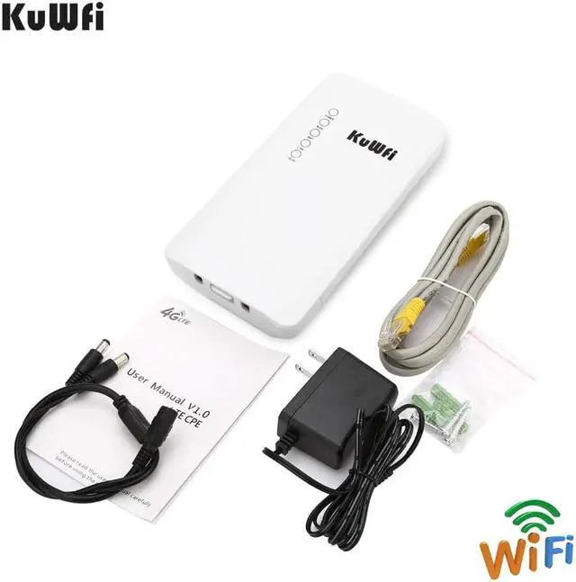 Alt view image 4 of 5 - Unlocked 150Mbps 4G LTE Wifi CPE Router, Outdoor Waterproof CAT4 Wireless Router Support 32 Wifi Users work with IP camera