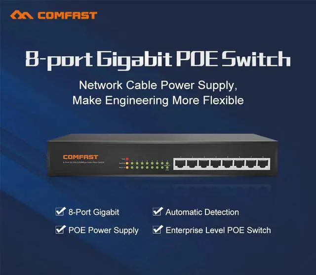 Alt view image 2 of 5 - Home Hotel Restaurant Wifi Coverage Seamless Wifi Management 6pcs 300Mbps indoor AP + 1AC Router + 1Pc 8 Port Gigabit POE Switch