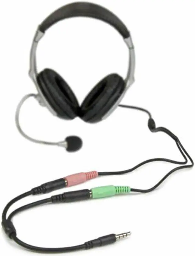 Alt view image 2 of 5 - 3.5mm Audio Splitter Cable For Computer Jack 3.5mm 1 Male To 2 Female Y Splitter Cable Headset Mic Splitter Adapter