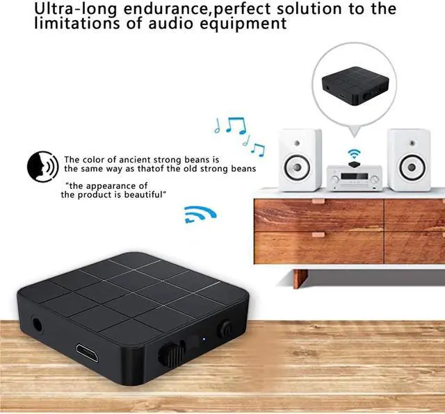 Main image of 2-in-1 Bluetooth 5.0 Audio Transmitter Receiver TV Computer Speaker Car Adapter Stereo Wireless Audio 3.5mm AUX Jack RCA Adapter
