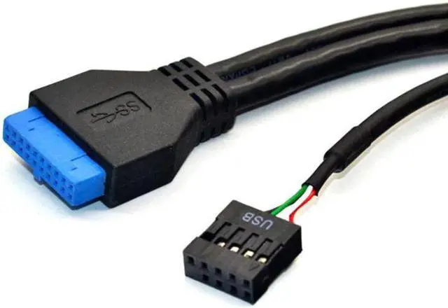 Alt view image 5 of 5 - 3.0 Front Panel 5.25 inch 19 Pin To 2  3.0+4  2.0+BC1.2 Optical Drive Fast Quick Changer Connector for PC Desktop