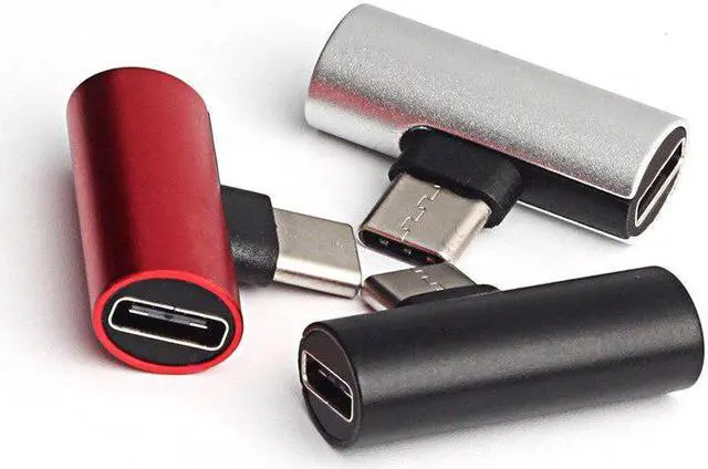 Alt view image 5 of 5 - audio cable earphone charger charges  c-type to type-c earphone adapter of -C converter