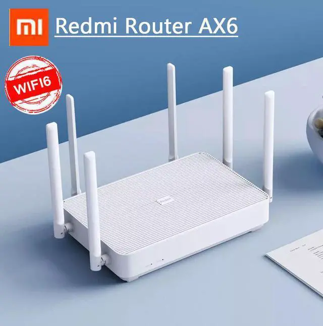Alt view image 5 of 5 - New  Redmi Router AX6 WiFi 6 Qualcomm 6-core 2.4G/5G 512MB Wireless Router Mesh network Wifi Repeater 6 High Gain Antennas