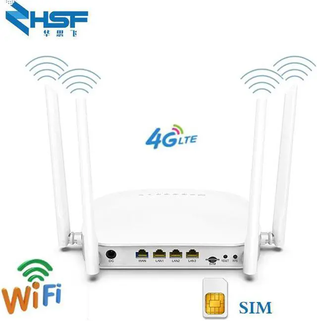Main image of 300Mbps LTE WiFi router 3G 4G wireless CPE router with SIM card slot  Extender Strong Wifi for IP Camera/Outside WiFi Coverage