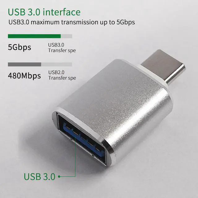 Alt view image 4 of 5 - C to USB 3.0 Adapter OTG Cable Adapter for Macbook Pro Air OTG Adapter