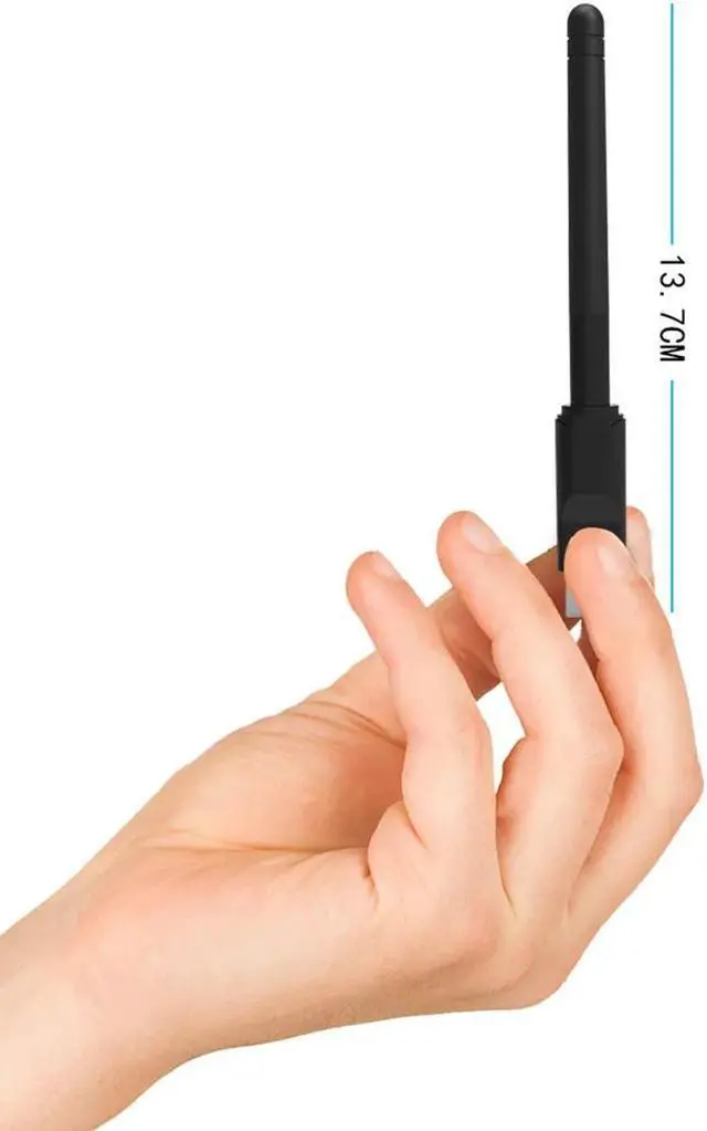 Alt view image 5 of 5 - Wireless LAN Adapter With Antenna 150Mbps Portable WiFi Dongle Adapter Antennae for MAG250-254 TV Box Black